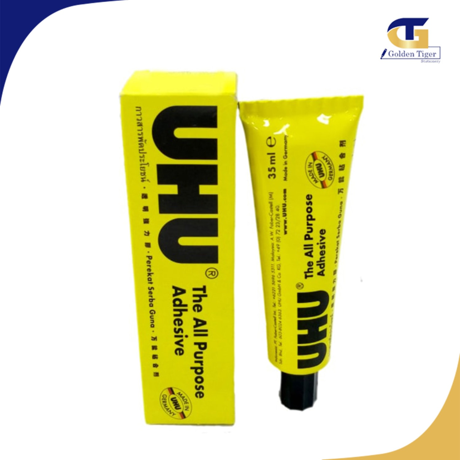 UHU Glue All purpose 35 ml (Strong Adhesive for Multi Purpose) Golden