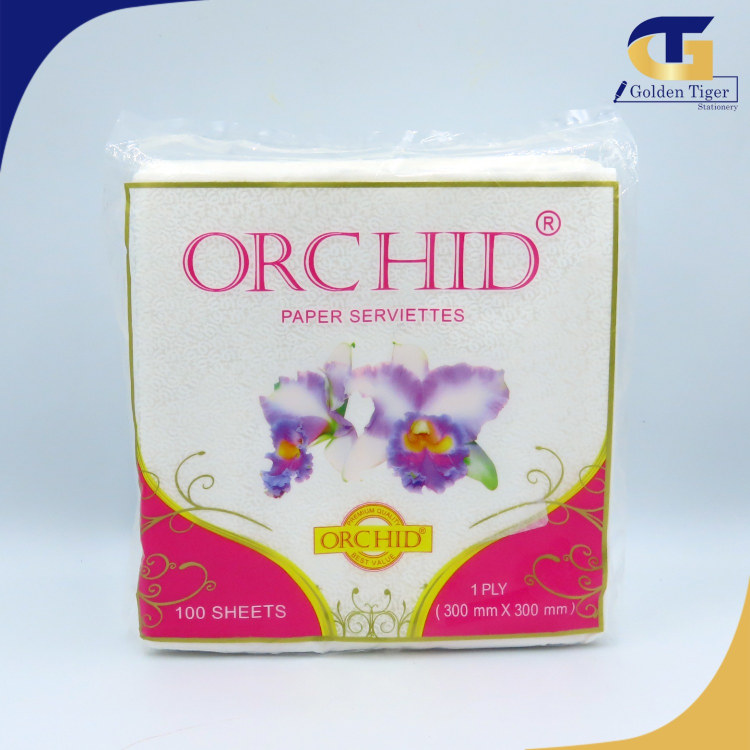Orchid Napkin 1ply  (6x6inch) 100 sheets