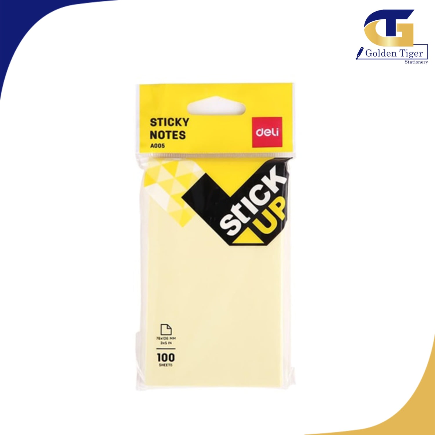 Deli Stick Note 7735 ( 3x5 )(7735/A 00552 ) | Golden Tiger Stationery Store