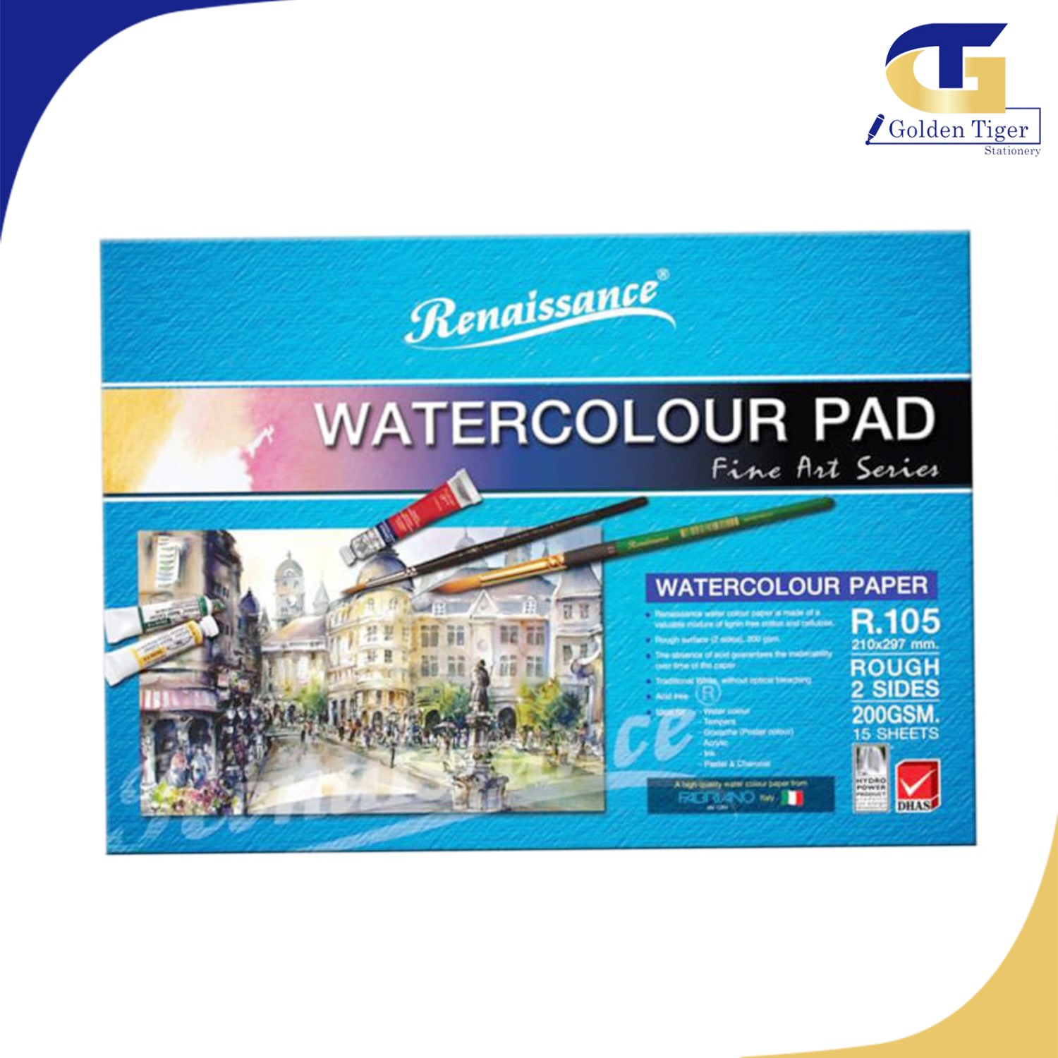 Renaissance Water Color Pad R601 (size 375x555mm) 300g