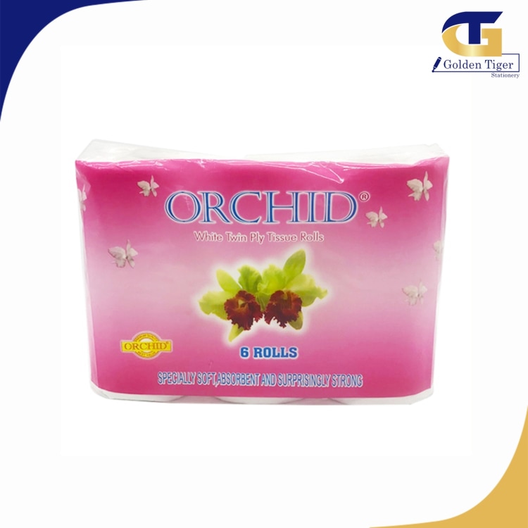 Orchid Tissue Roll with hole ( 6 လုံးတွဲအူတိုင်ပါ)