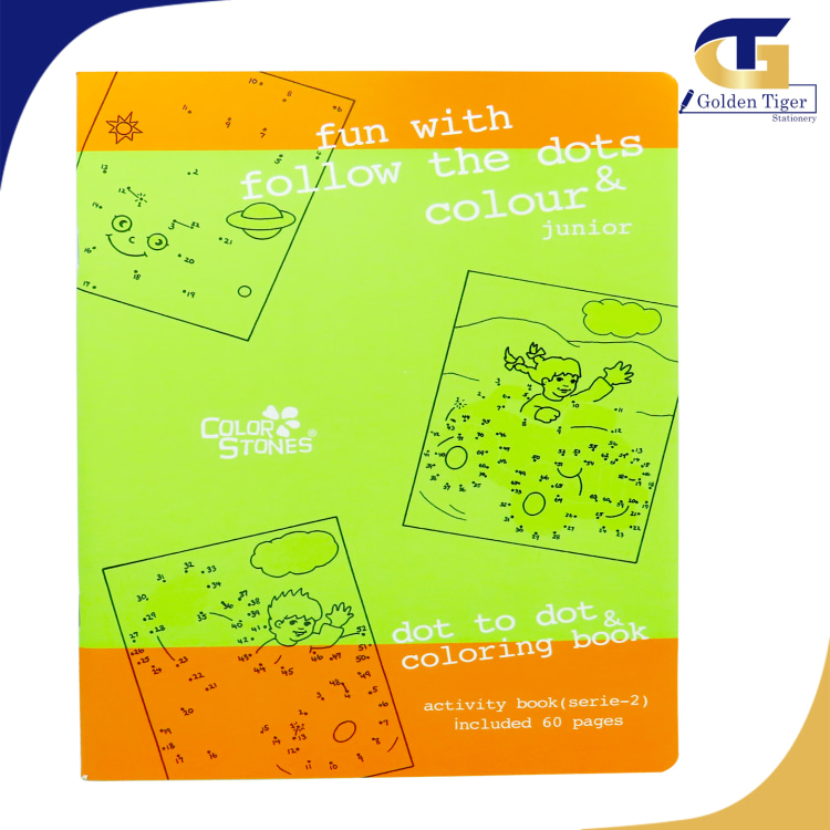 Color Stones Activity Book Dot To Dot & Coloring Book Serie-2
