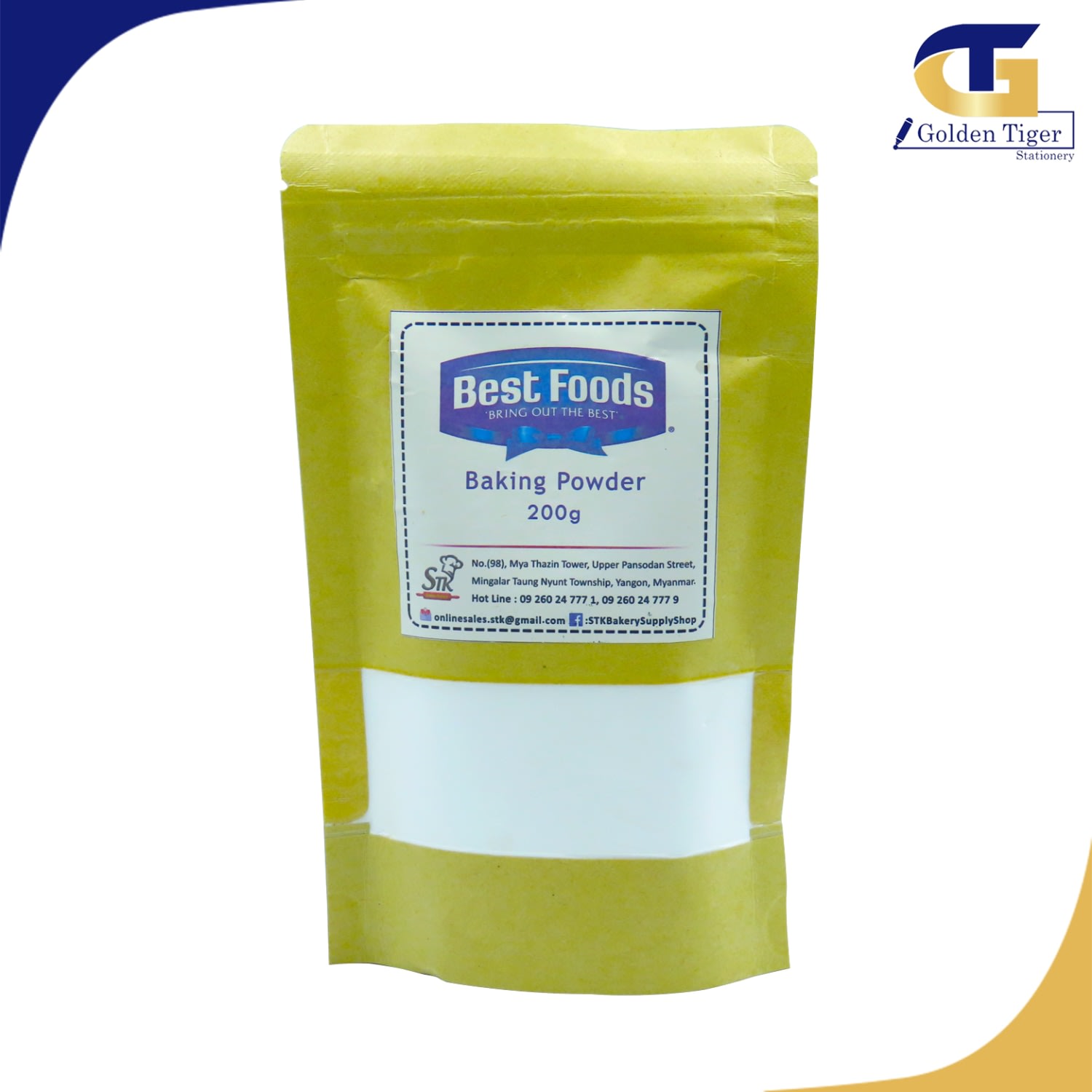 Baking Powder 200g Golden Tiger Stationery Store