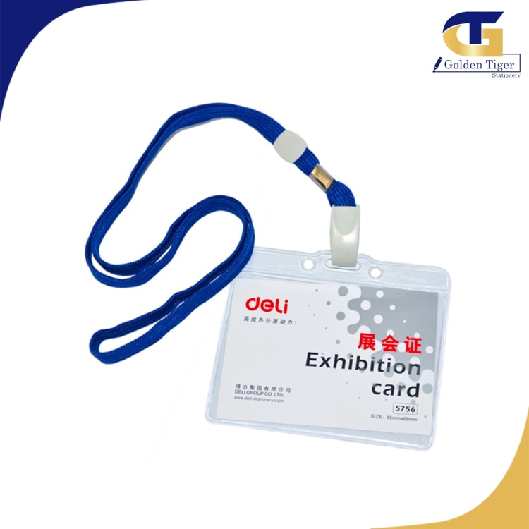 Deli ID Card Holder PP Card(Horizontal) 5756( 50pcs/Pkt)