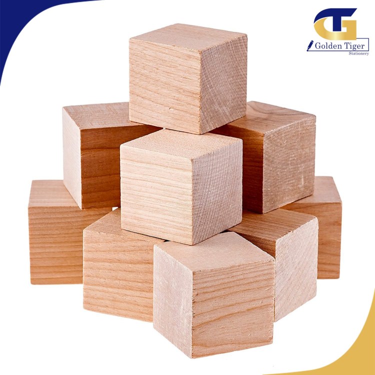 Square Wood Block 12pcs (2.5cmx2.5cm)