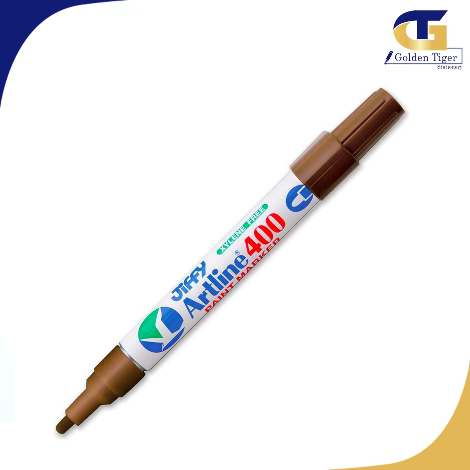 Artline Paint Marker Brown ( 400XF / 2.3mm Tip) Golden Tiger