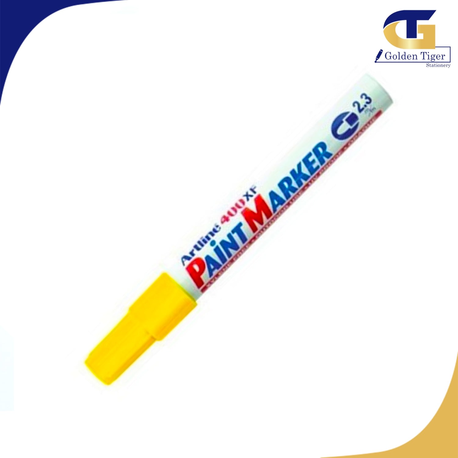 Artline Paint Marker Yellow ( 400XF / 2.3mm Tip) Golden Tiger