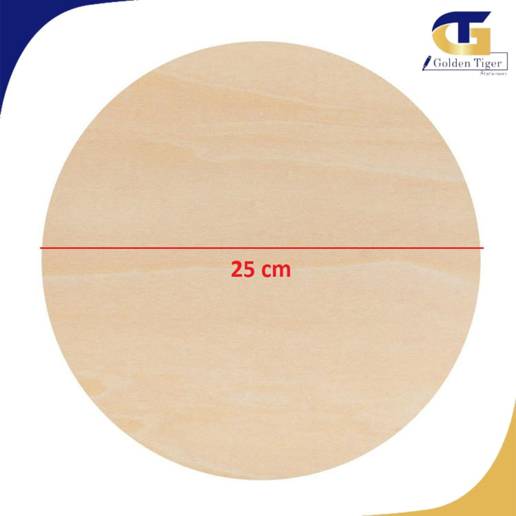 Cut Wood Slice Circle (25cm)