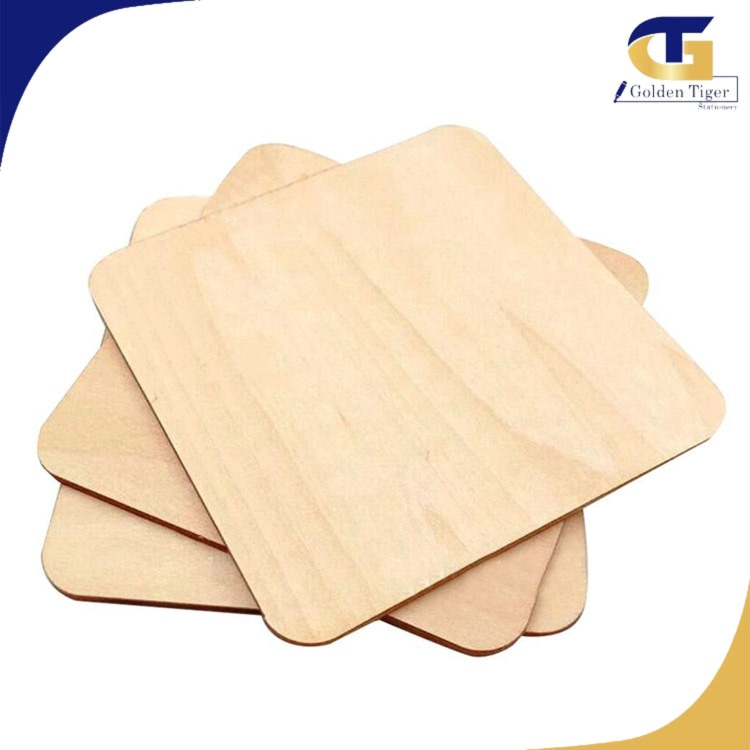 Cut Wood Slice square (20cm) (Thickness 0.3cm)
