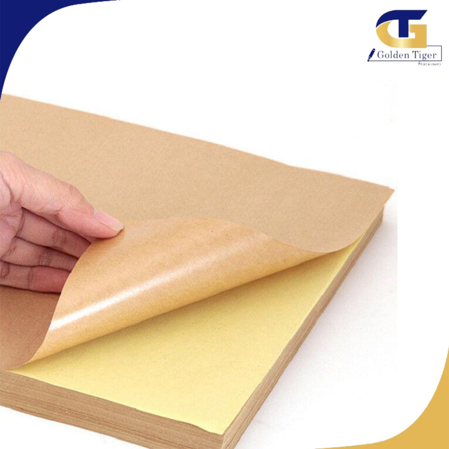 Kraft Sticker Paper A4 (10sheets) Golden Tiger Stationery Store