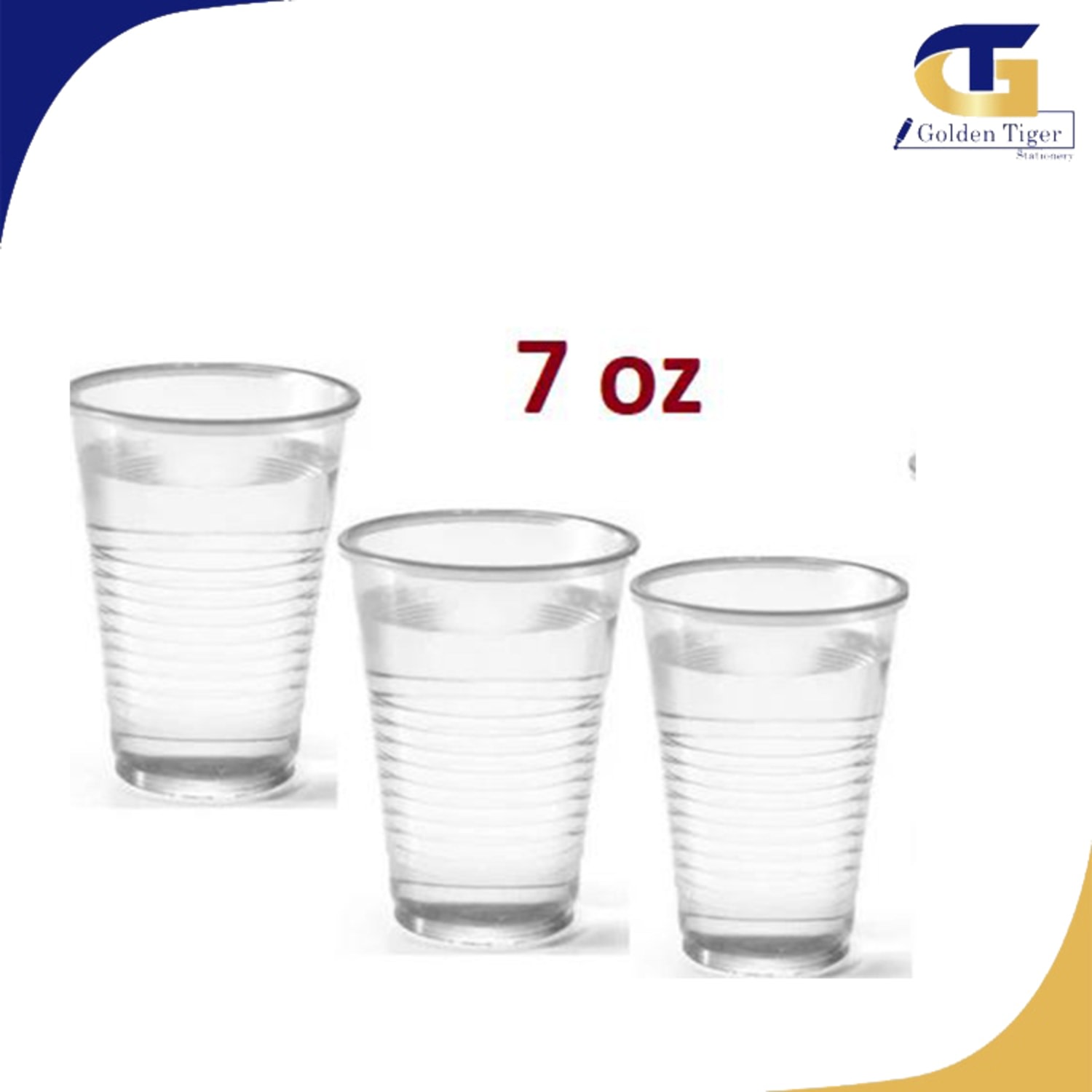 water Cup 7 Oz (50) pcs | Golden Tiger Stationery Store