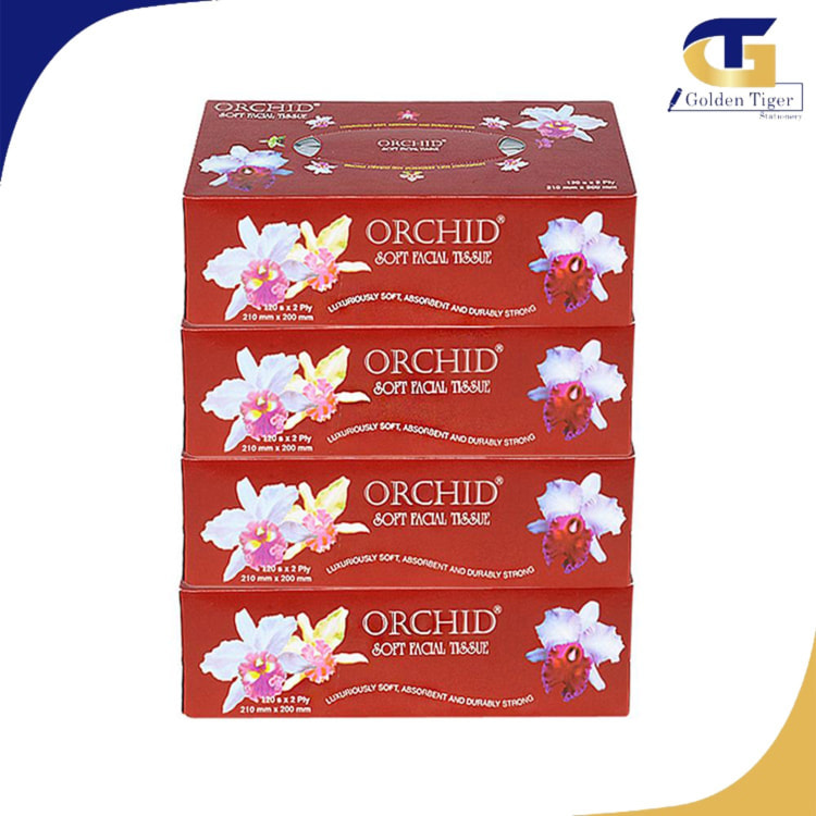 Orchid Tissue Box  ( 4 Pcs ) PKT