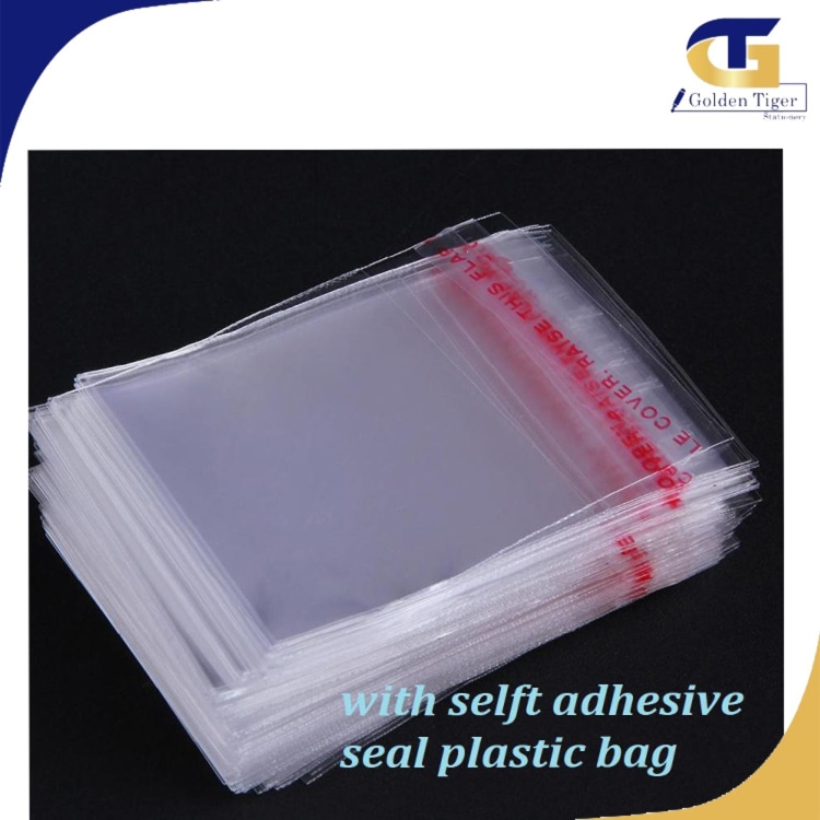 Plastic Bag With Glue ( 3.5" x 5" ) ကပ်ခွာ