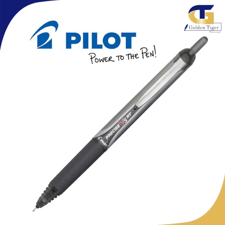 Pilot Ball pen Black V5RT (point သေး)