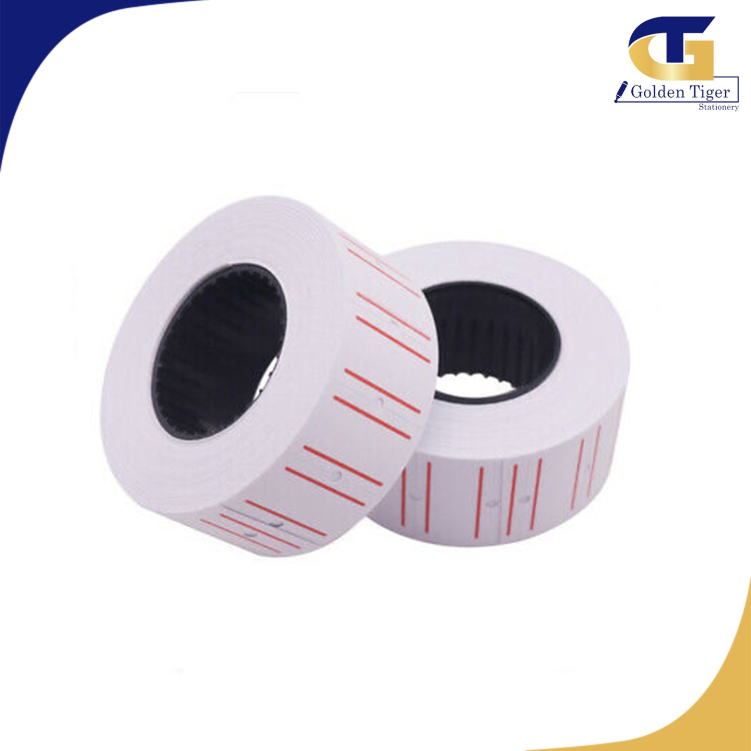 Price Label Tape White 1 Line ( ဈေးတိပ်၁လိုင်းအဖြူ )Thailand Golden