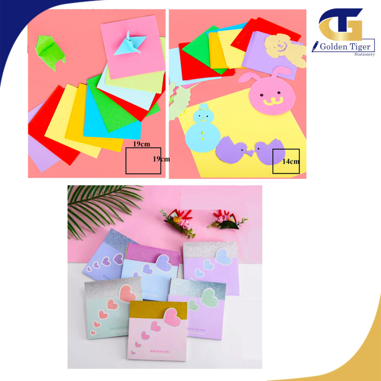Origami Paper Color Paper 19x19cm/14x14cm HBE823-1
