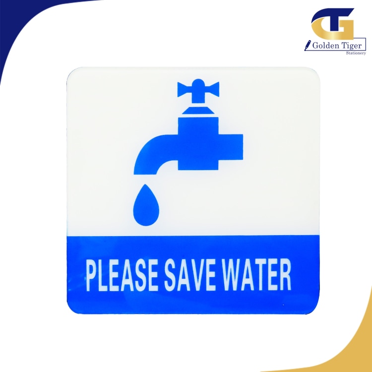 Water Saving Sign