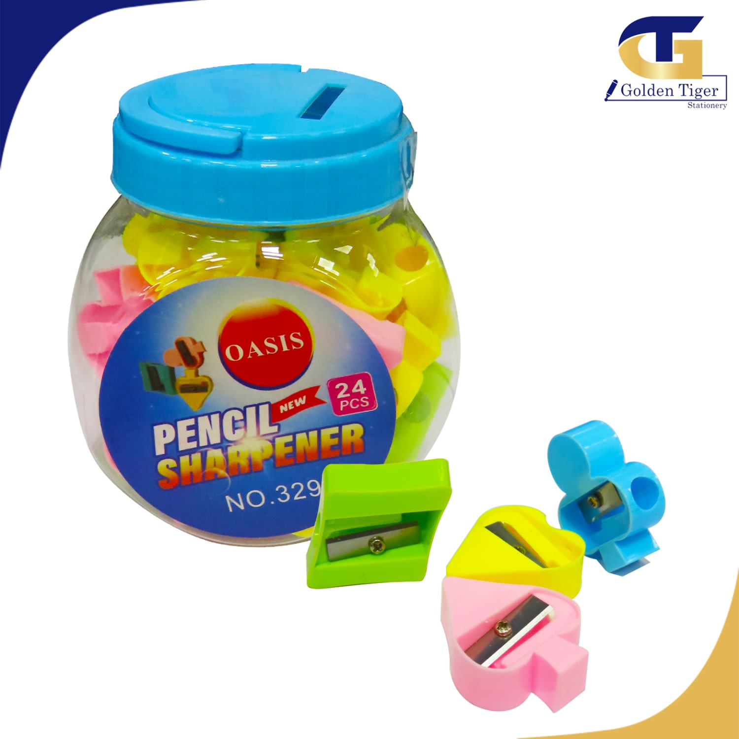 Oasis Sharpener 24pcs/Box Small Golden Tiger Stationery Store