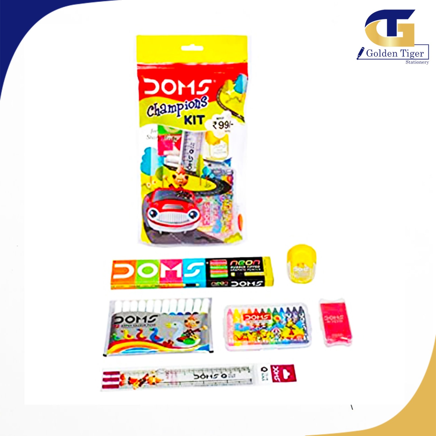 Doms Stationery Set Art No 7760 Golden Tiger Stationery Store