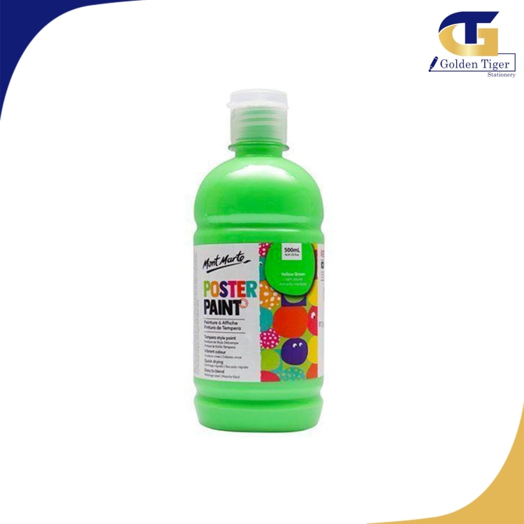 Mont Marte Poster Paint 500ml YELLOW GREEN