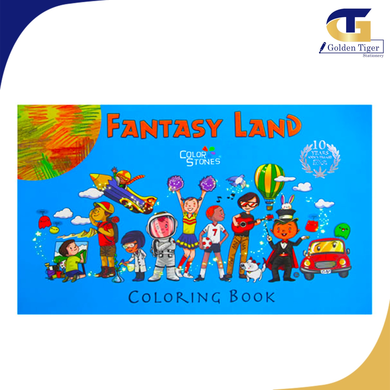 Coloring Book အထူ(Fantasy Land) | Golden Tiger Stationery Store