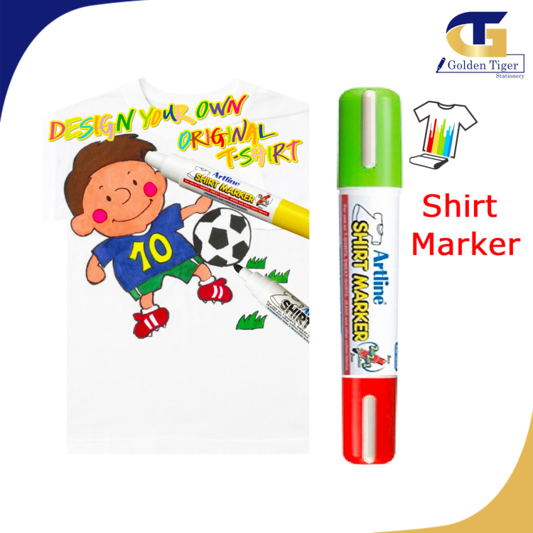 ARTLINE T Shirt Marker Pen 2mm Tip ( double side Green and Red)