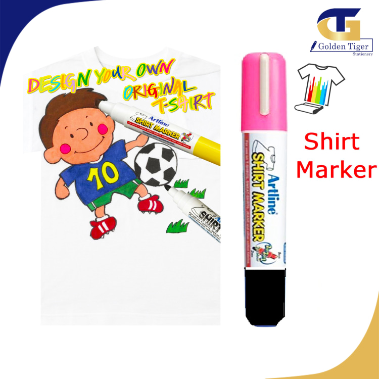 ARTLINE T Shirt Marker Pen 2mm Tip ( double side Pink and Black )