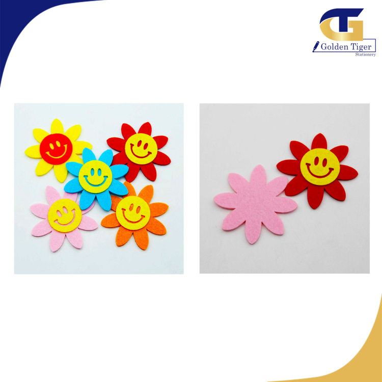 Decorative Felt Smile Sun Flower (est quantity 30pcs)