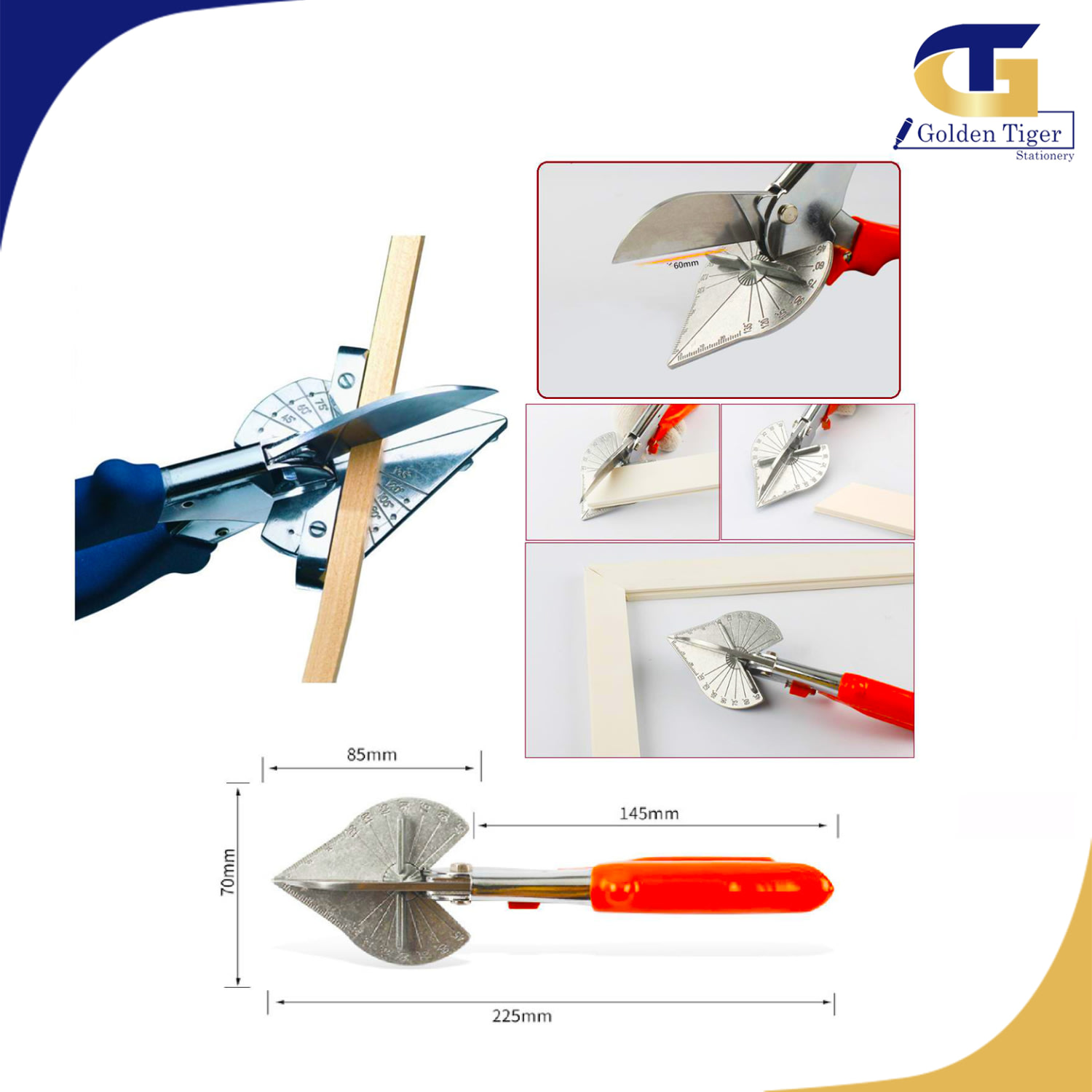 Popsicle Stick Cutter Leaf Golden Tiger Stationery Store