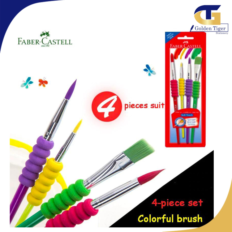 Faber Castell Soft Touch Brush Set (4pcs/card)