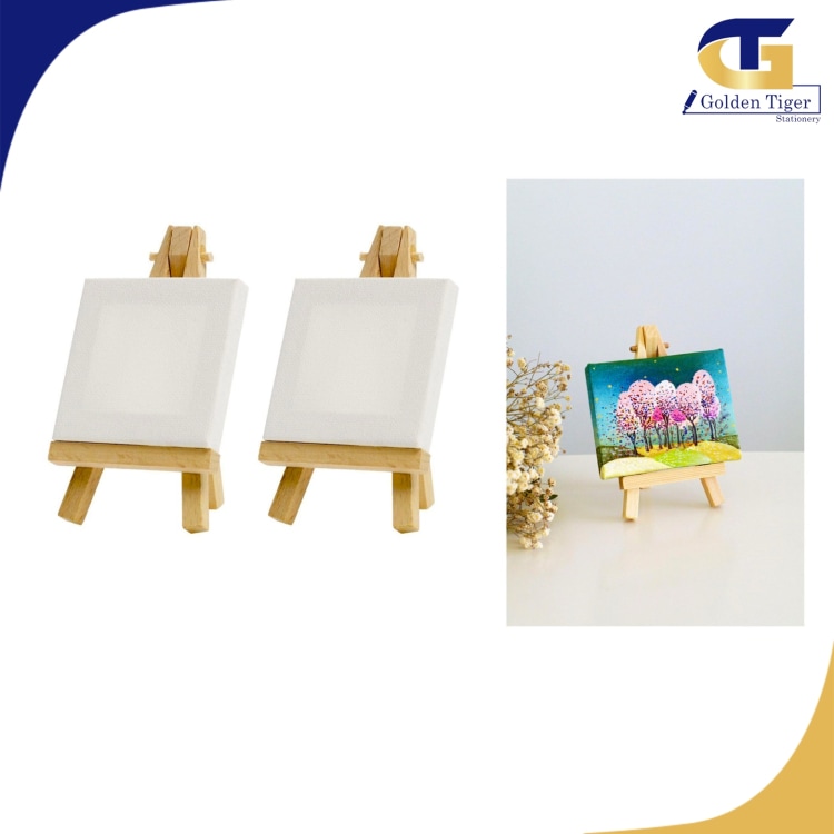 China Mini Easel and Canvas (  10cm x 10cm )