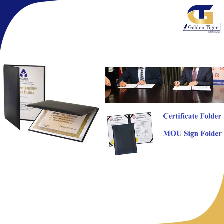 Certificate Paper  Folder File L Shape