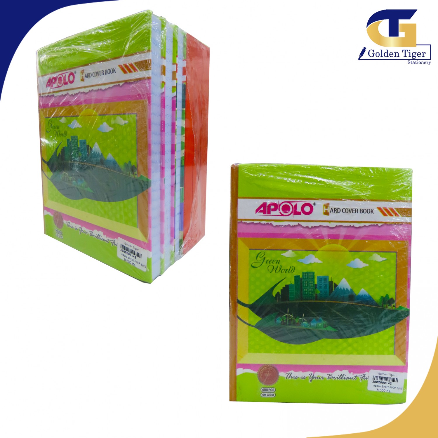 apolo-ledger-short-400p-6pcs-pkt-golden-tiger-stationery-store