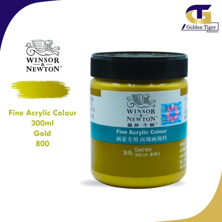 WINSOR NEWTON Acrylic Color 300ML  800 Gold