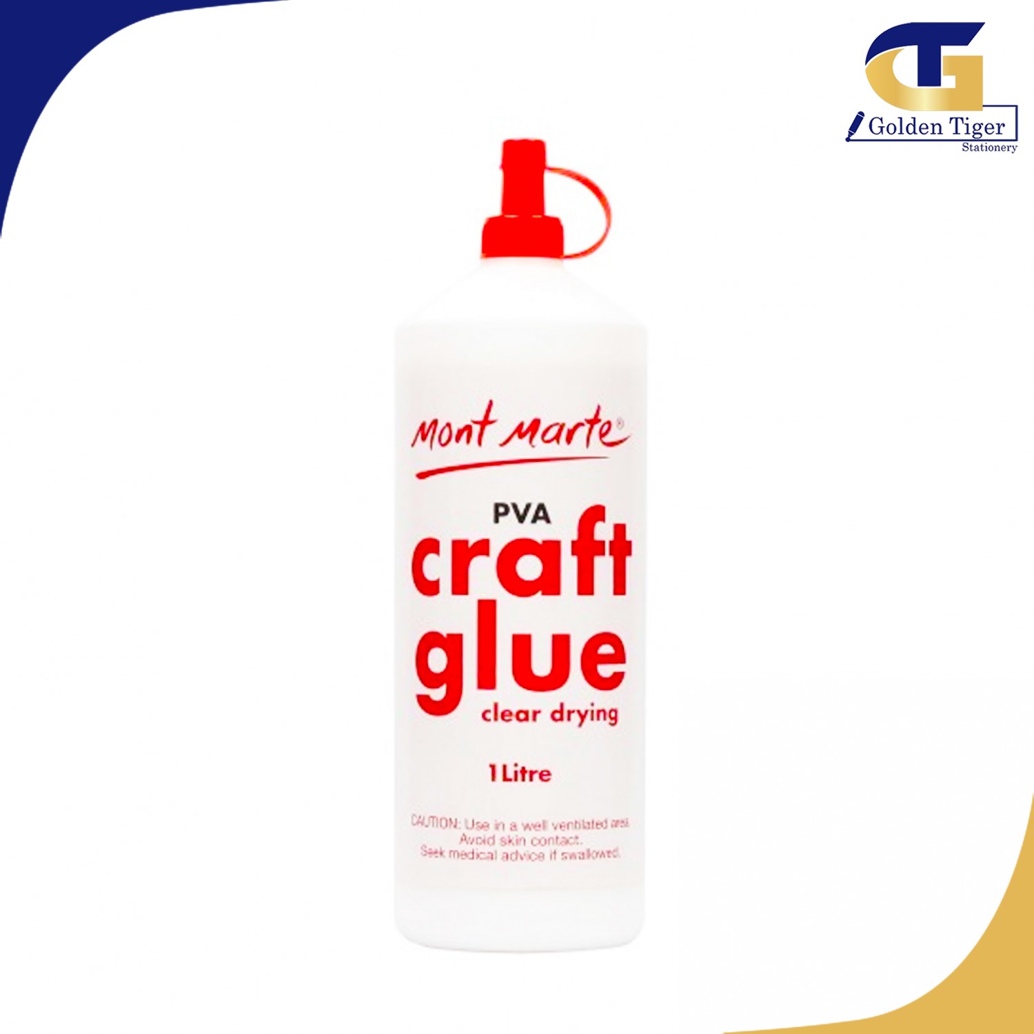 Mont Marte PVA Craft Glue 1kg Golden Tiger Stationery Store