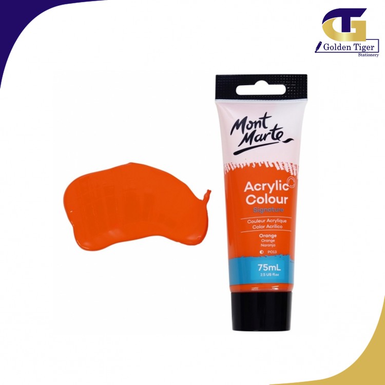 Mont Marte Studio Acrylic Paint 75ml - Orange