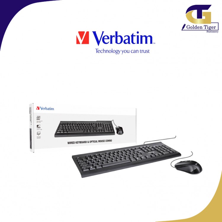 Verbatim Wired Key board + Mouse (66630)