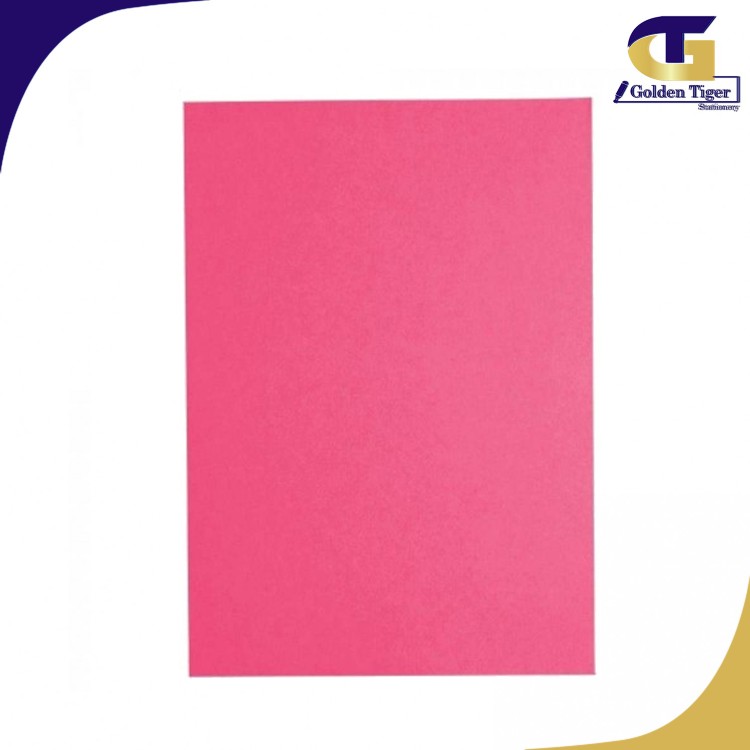 Color Paper A4 (80g ) 500 sheets 350 Cyber Hp Red (ပန်းရောင်အတောက်)