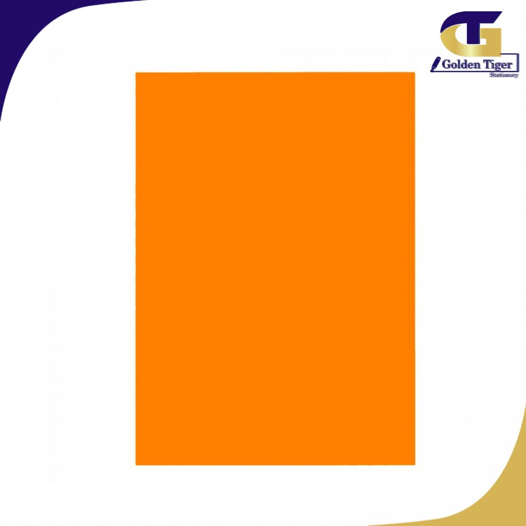 Color Paper A4 (80g ) 500 sheets  240 Saffron Orange( လိမ္မော်အရင့်)