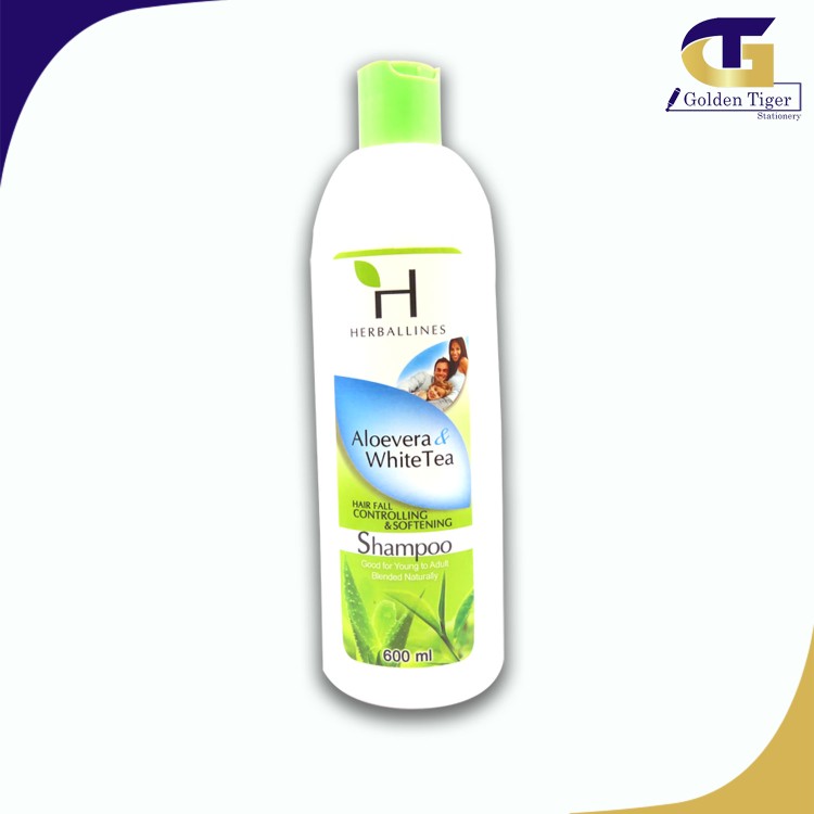 Herballines Shampoo 600Ml Aloevera & White