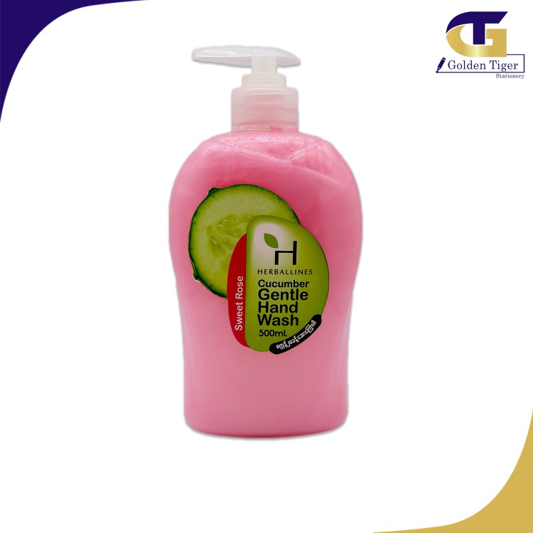 Herballines Hand Wash SWEET ROSE(Cucumber Gentle) 500ml