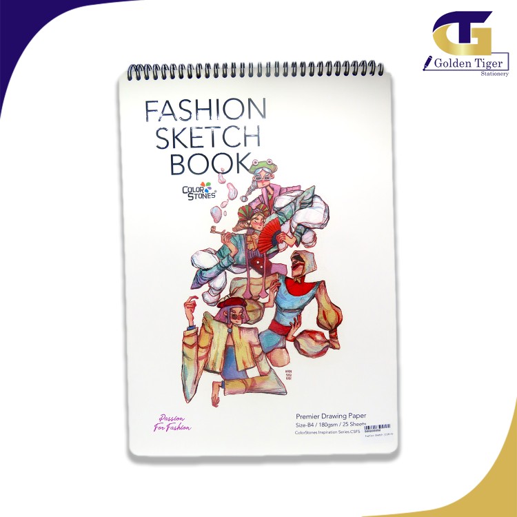 Color Stones Fashion Sketch Book (CSR-400)
