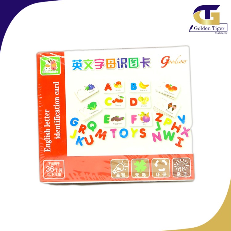 Teaching Aids Good Cow English Letter Identification Card