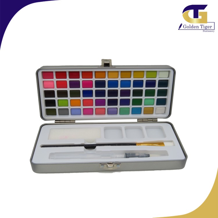 Artist Water Color cake 50 colors Tin Box