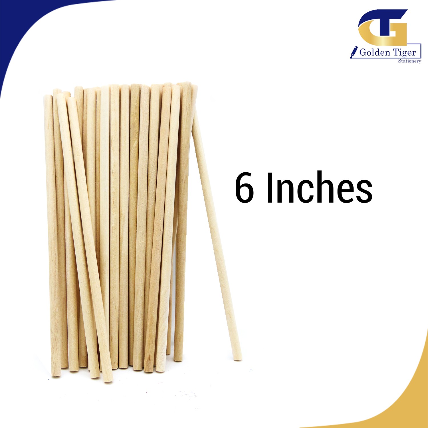 Candy Stick Round Brown 15cm ( 50 pcs ) Golden Tiger Stationery Store