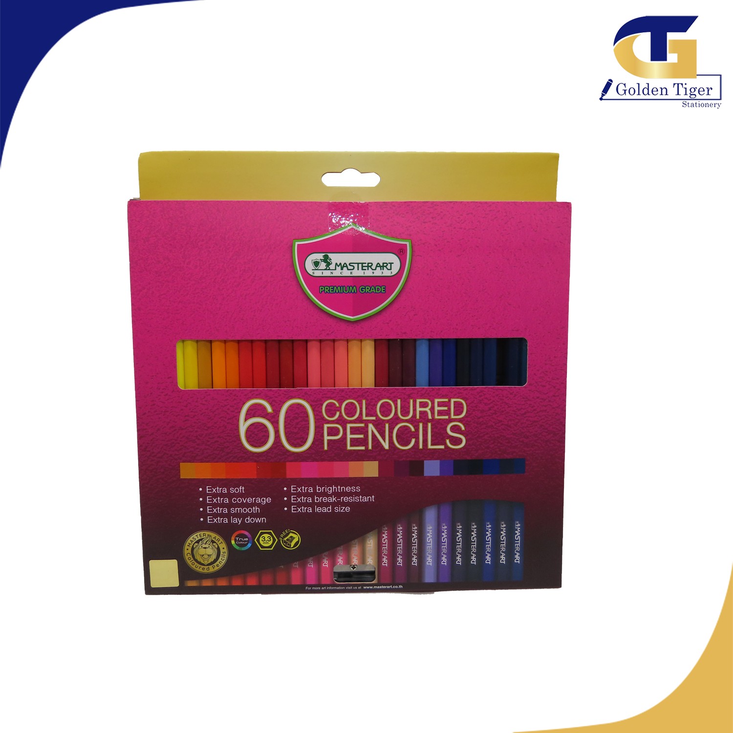 Master Art Color Pencil 60 Color Golden Tiger Stationery Store