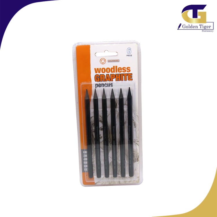 SKR Woodless Graphite Pencil 6 pcs