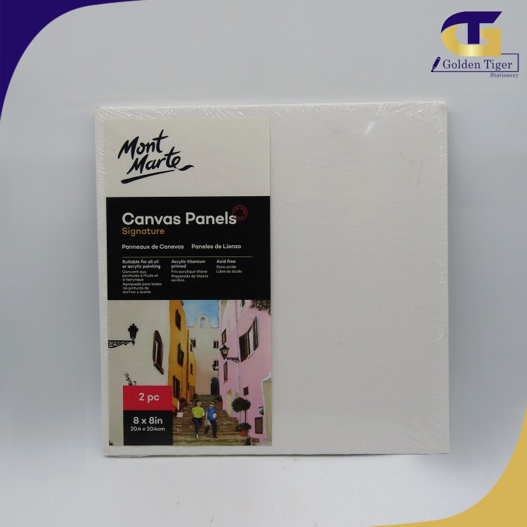 Mont Marte Canvas Panel 2pc 8×8in