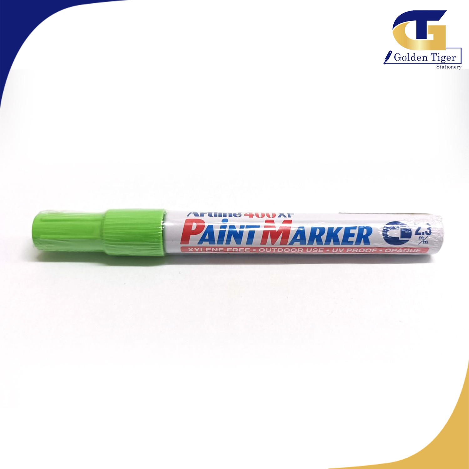 Artline Paint Marker Light Green ( 400XF / 2.3mm Tip) Golden Tiger