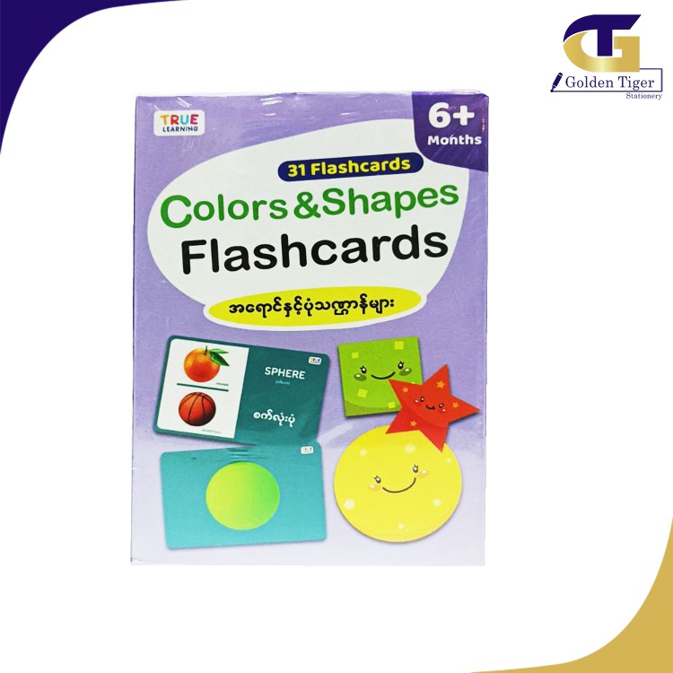True Learning Colors & Shapes Flashcards 31cards